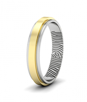 Кольцо с отпечатком пальца (Мод. 119)